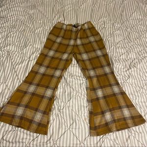 FOREVER 21 Wide leg plaid pants